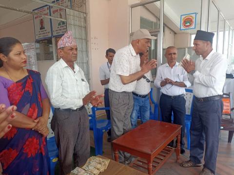 कनकाईका हावाहुरी असिना पीडित ५२ जनालाई राहत वितरण