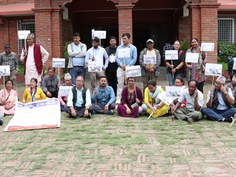 'लम्पी स्किन' पीडित पशुपालकको धर्ना शुरु