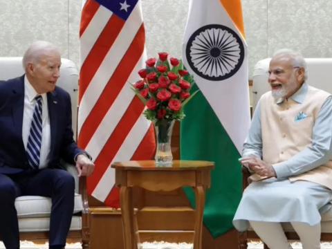 भारतका प्रधानमन्त्री  मोदी र अमेरिकी राष्ट्रपति जो बाइडेनबीच भेटवार्ता