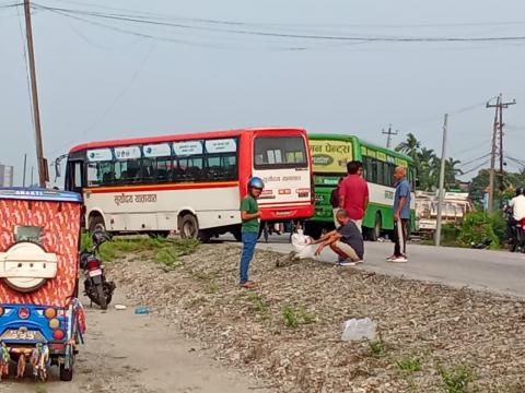 मेचीनगरमा दुर्घटना हुँदा राजबंशीको मृत्यु