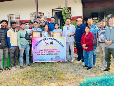 कुकुर बन्ध्याकरण शिविरमा एक सय ७४ वटा सामुदायिक कुकुरको बन्ध्याकरण 