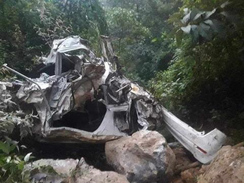 अर्घाखाँचीमा भारतीय नम्बर प्लेटको कार दुर्घटना हुँदा एक जनाको ज्यान गयो