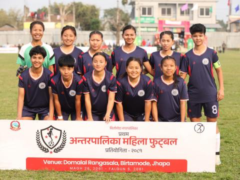 प्रथम अन्तर पालिकास्तरीय महिला फुटबल प्रतियोगितामा अर्जुनधारा फाईनलमा प्रवेश