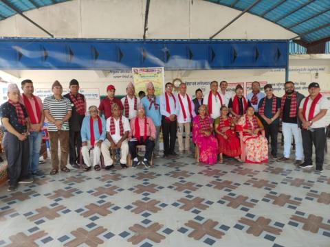 साहित्य चौतारीद्वारा  अक्षयकोषका लागी रकम  हस्तान्तरण