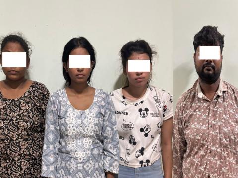 तीन बालिका भारत लैजाँदै गरेका तीन भारतीयसहित चार पक्राउ