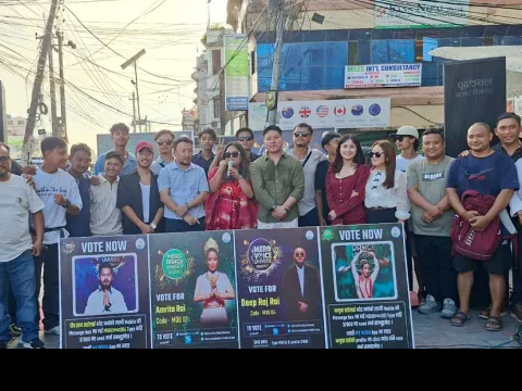 सिक्किमका कलाकार झापामा : ‘मेरो भ्वाइस र डान्स युनिभर्स’ फाइनलिस्टका लागि भोट अपिल
