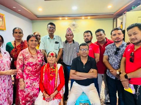 ९०_वर्षीया_राधादेवी_खरेलद्वारा_पत्रकार_उपचार_कोषलाई_सहयोग