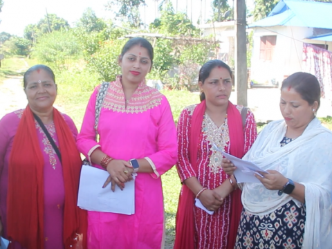 चन्द्रगढी सामुदायिक वन उपभोक्ता समूहको निर्वाचनका लागि साझा संकल्प समूहद्वारा उम्मेदवारी सार्वजनिक