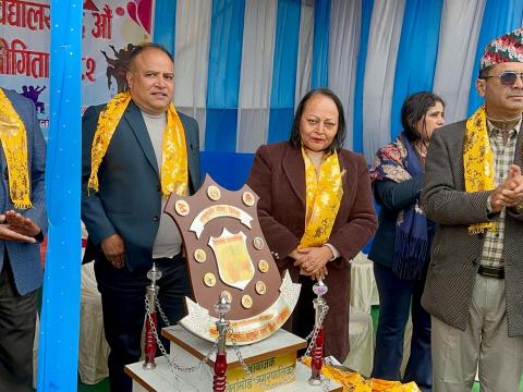 बिर्तामोडमा १६औँ राष्ट्रपति रनिङ शिल्ड सुरु, ३८ विद्यालयका दुई हजारभन्दा बढी विद्यार्थी सहभागी