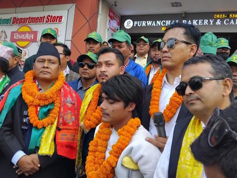 झापामा उज्यालो नेपाल पार्टीको चुनावी अभियान तीव्र, घिसिङको दाबी— “राजनीतिक अन्धकार हटाउने विकल्प हामी”