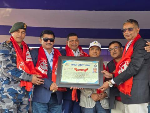 अग्रज पत्रकार गणेश पोखरेल सम्मानित