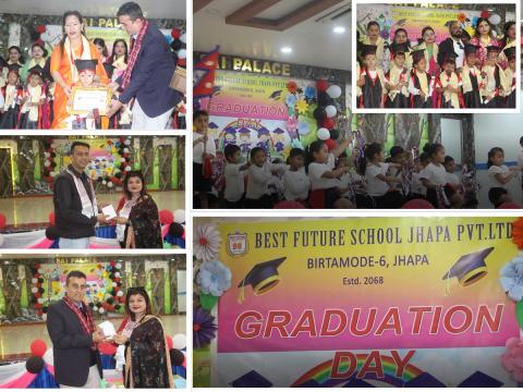  बेस्ट फ्युचर स्कुलको दीक्षान्त समारोह सम्पन्न, कक्षा ४ का विद्यार्थीलाई भावपूर्ण विदाई