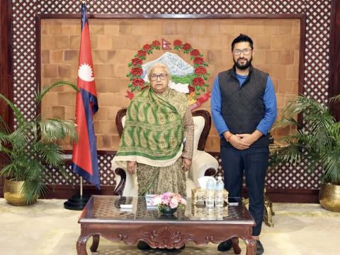 रवि लामिछाने र सुशीला कार्की बीच शिष्टाचार भेट, समसामयिक विषयमा छलफल